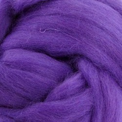Шерсть для валяния ПЕХОРКА полутонкая шерсть (100%шерсть) 50г цв.078 фиолетовый