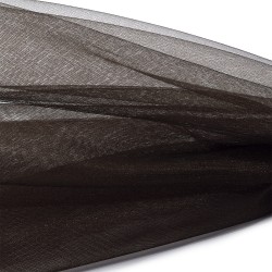 Фатин Кристалл средней жесткости блестящий арт.K.TRM шир.300см, 100% полиэстер цв. 50 К уп.50м - шоколадный