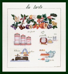 Набор для вышивания Le Bonheur des Dames арт.1183 La Tarte (Пирог) 40х46 см