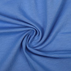 Ткань трикотаж Футер 2х нитка петля 70%хл 25%пэ 5%спан 220г 160см S144 голубой рул.35м