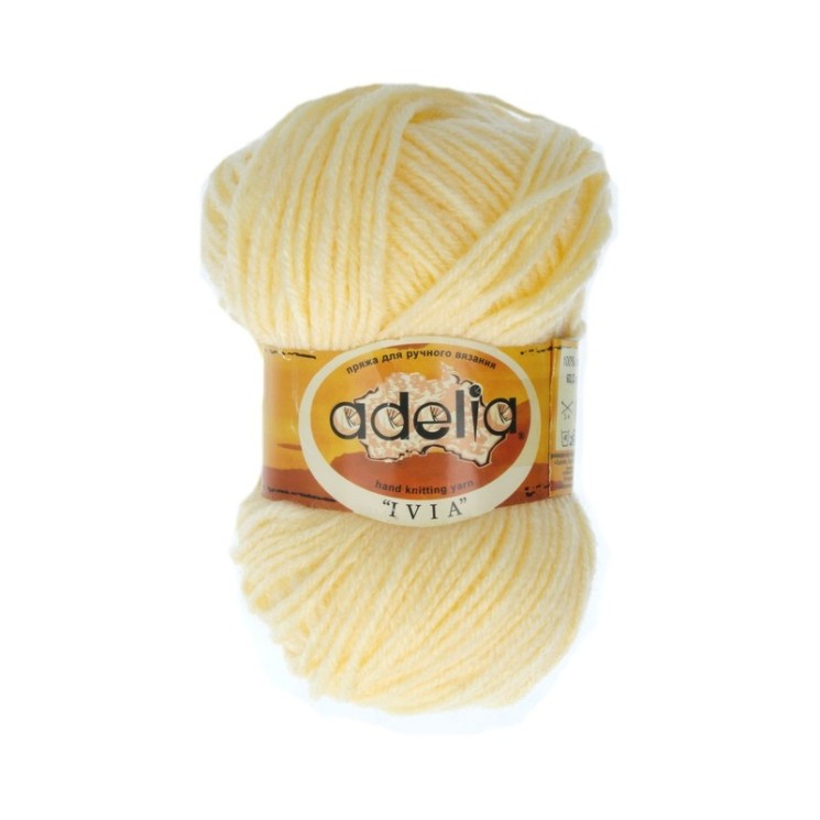 Пряжа ADELIA IVIA (100% акрил) 4х62,5г/150м цв.441 св.кремовый
