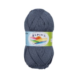 Пряжа ALPINA PAULA (60% мериносовая шерсть, 20% натуральный шелк, 20% нейлон) 3х50г/175м цв.30 серый
