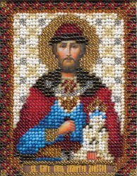 Набор для вышивания PANNA арт. CM-1268 Икона св. благоверного князя Дмитрия Донского 8,5х10,5 см