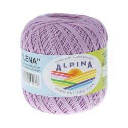 Пряжа ALPINA LENA (100% мерсеризованный хлопок) 10х50г/280м цв.26 св.фиолетовый