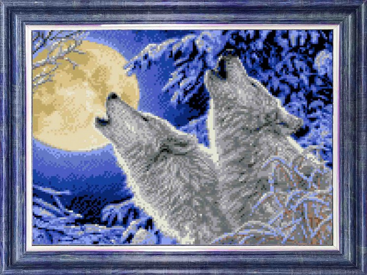 Рисунок на ткани КАРОЛИНКА арт. КБЖ-3033 Лунная соната 27х35,5 см