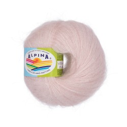 Пряжа ALPINA GRACE (72% супер кид мохер, 28% шелк) 4х25г/210м цв.02 св. розовый