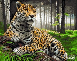 Картины по номерам Русская Живопись ФТ.H072 Леопард в лесу 40х50 см упак