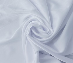 Ткань шелк Армани 89 г/м2 97% полиэстер, 3% спандекс шир.148 см арт.Р.11270.01 цв.01 белый уп.25м