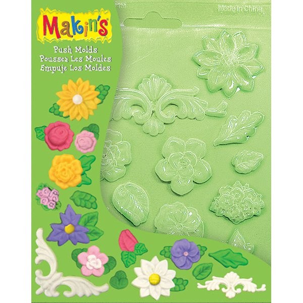 Makins Формочки для литья "Цветы и листья", арт. 39005