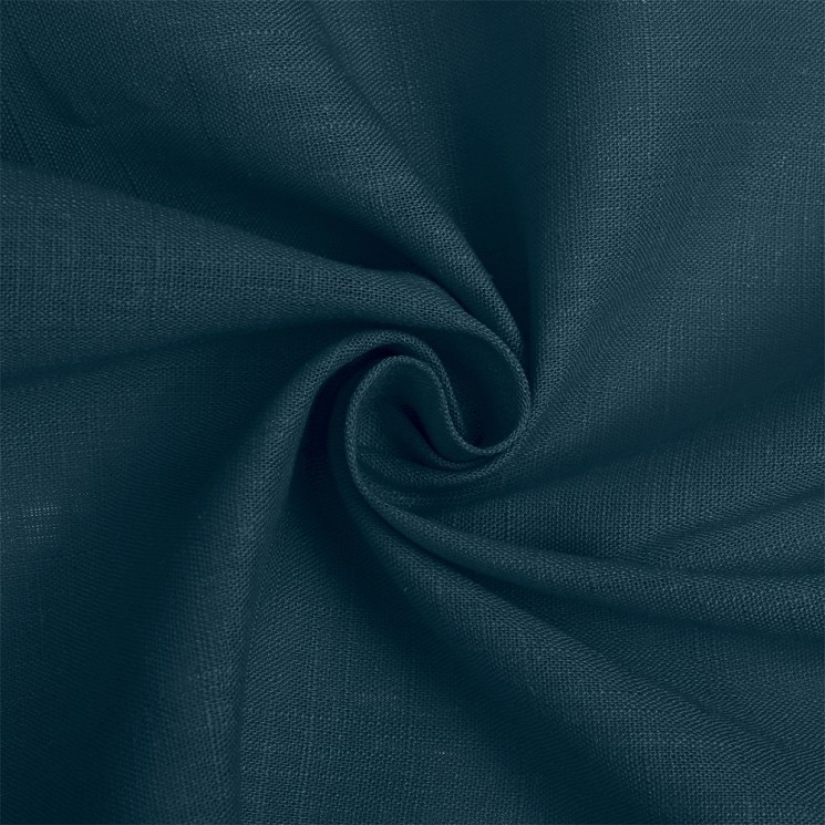 Ткань льняная 190 г/м  лен 40%, вискоза 60% шир.140 см арт.TBY.Li.1002.24 цв.24 джинса уп.5м