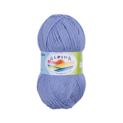 Пряжа ALPINA PAULA (60% мериносовая шерсть, 20% натуральный шелк, 20% нейлон) 3х50г/175м цв.31 св. синий