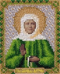 Набор для вышивания PANNA арт. CM-1820 Икона Святой блаженной Матроны Московской 8,5х11 см