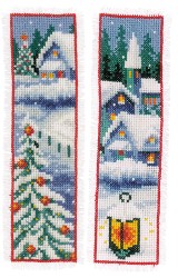Набор для вышивания VERVACO арт.PN-0158348 Закладка Зимние домики 6х20 см