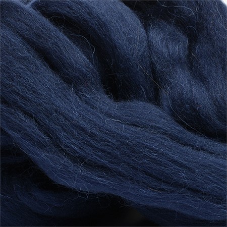 Шерсть для валяния ПЕХОРКА полутонкая шерсть (100%шерсть) 50г цв.004 т.синий
