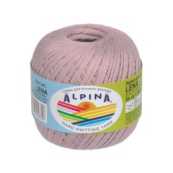 Пряжа ALPINA LENA (100% мерсеризованный хлопок) 10х50г/280м цв.27 гр.сиреневый