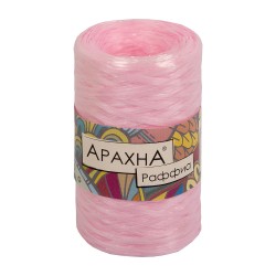 Пряжа ARACHNA Raffia (100% полипропилен) 5х50г/200м цв.12 св.розовый
