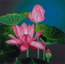 Набор для вышивания PANNA арт. BN-5005 Розовый лотос 27х27 см упак (1 шт)
