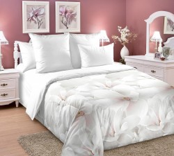 Ткань Перкаль 125 г/м 100% хлопок шир.220 см арт.D.661481П252 цв.белый рул.33м (±5м)