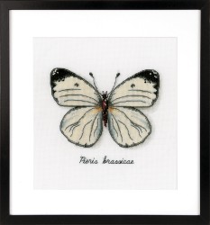 Набор для вышивания VERVACO арт.PN-0165233 Белая бабочка 14х16 см
