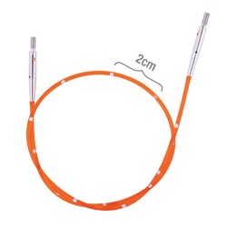 42176 Knit Pro Тросик для съемных спиц SmartStix, длина 94см (готовая длина спиц 120см), оранжевый