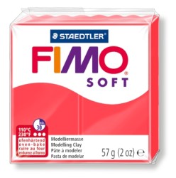 FIMO Soft полимерная глина, запекаемая в печке, уп. 56г цв.фламинго арт.8020-40