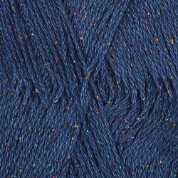 Пряжа для вязания ПЕХ "Блестящее лето" (95% мерсеризованный хлопок 5% метанит) 5х100г/380м цв.571 синий