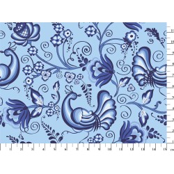 Ткань для пэчворка PEPPY Лазурное Чудо 110 г/м 100% хлопок цв.ЛЧ-08 голубой уп.50х55 см