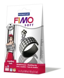 FIMO Soft набор для создания украшения "Черное и белое" арт.8025 05