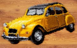 Набор для вышивания VERVACO арт.PN-0149512 Коврик Старый желтый автомобиль 69х41 см