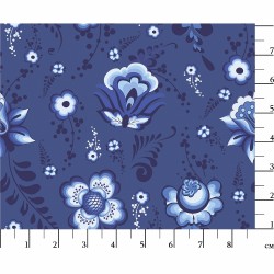 Ткань для пэчворка PEPPY Лазурное Чудо 110 г/м 100% хлопок цв.ЛЧ-12 синий уп.50х55 см