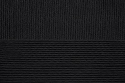 Пряжа для вязания ПЕХ "Лаконичная" (50% хлопок, 50% акрил) 5х100г/212м цв.002 черный