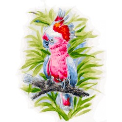 Картины по номерам Белоснежка арт.БЛ.361-AS Розовый попугай 30х40 см