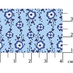 Ткань для пэчворка PEPPY Лазурное Чудо 110 г/м 100% хлопок цв.ЛЧ-14 голубой уп.50х55 см