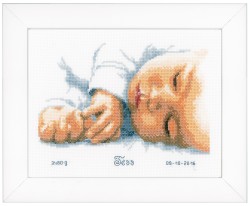 Набор для вышивания VERVACO арт.PN-0154563 Новорожденный 24х18 см