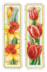 Набор для вышивания VERVACO арт.PN-0021467 Закладка Цветы 6х20 см