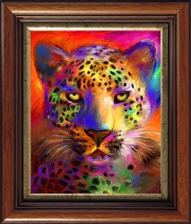 Набор Колор Кит картина со стразами арт.КК.CKC039 Цветной гепард 40х50 упак (1 шт)