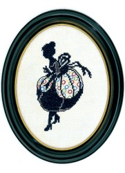 Набор для вышивания EVA ROSENSTAND арт.12-493 Дама (силуэт) 15х20 см