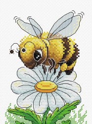 Набор для вышивания ЖАР-ПТИЦА арт.М-230 Трудолюбивая пчелка 16х12см упак (1 шт)