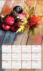 Набор Колор Кит картина со стразами-календарь арт.КК.404005K Осенний натюрморт 40х65 упак (1 шт)