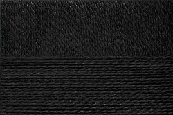 Пряжа для вязания ПЕХ "Конопляная" (70% хлопок, 30% конопля) 5х50г/280м цв.002 черный