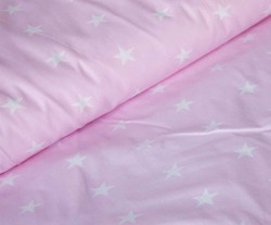Ткань хлопок Звездочки-1700, 125г/м , 100% хлопок, шир.150см, цв.02 розовый уп.3м