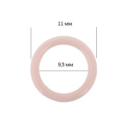Кольцо для бюстгальтера пластик ARTA.F.SF-1-2 d9,3мм, цв.168 серебристый пион, уп.50шт