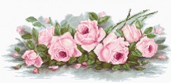Набор для вышивания LUCA-S арт. BA2353 Романтические розы 39/5х17 см упак (1 шт)