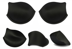 Чашечки корсетные AC-50 с эффектом push-up р.80 цв. черный уп.10 пар упак (10 пар)