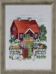 Набор для вышивания PERMIN арт.92-3125 Шведский домик 21х29 см