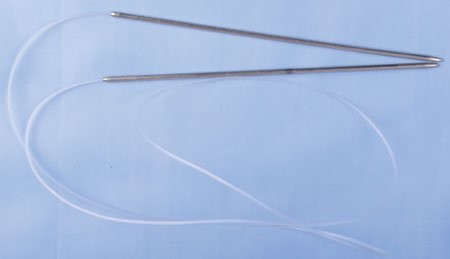 Спицы арт.ВОС-С108 круговые с леской 2,5 мм 105 см сталь цв.никель