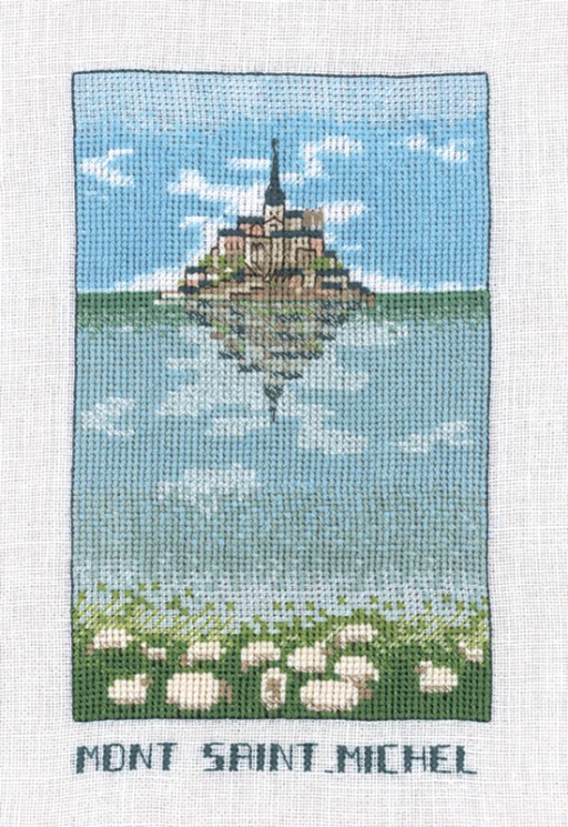 Набор для вышивания Le Bonheur des Dames арт.1990 Mont St Michel (Мон-Сен-Мишель) 10,5х18 см