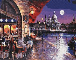 Картины по номерам Венецианское кафе GX7620 40х50 тм Цветной упак (1 шт)