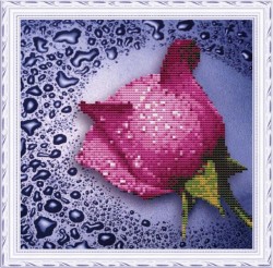 Набор Колор Кит мозаичная картина арт.КК.80212 Розовая роза 25х25 упак (1 шт)