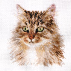 Набор для вышивания АЛИСА арт.1-35 Сибирская кошка 11х12 см